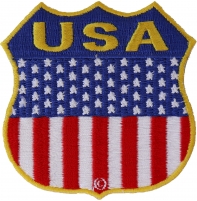 USA  Shield Flag Patch | Embroidered Patches